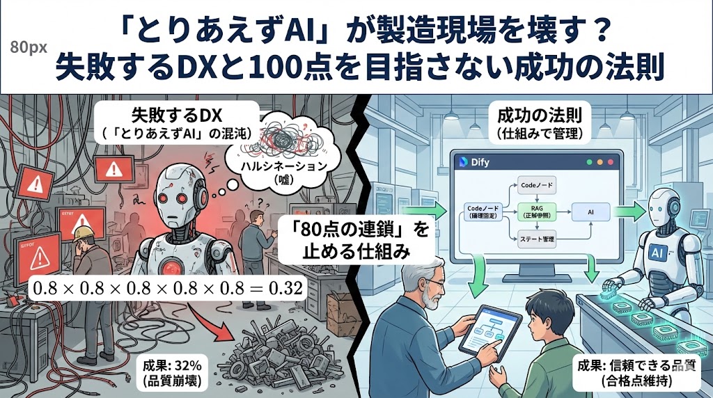 失敗するDXと100点を目指さない成功の法則