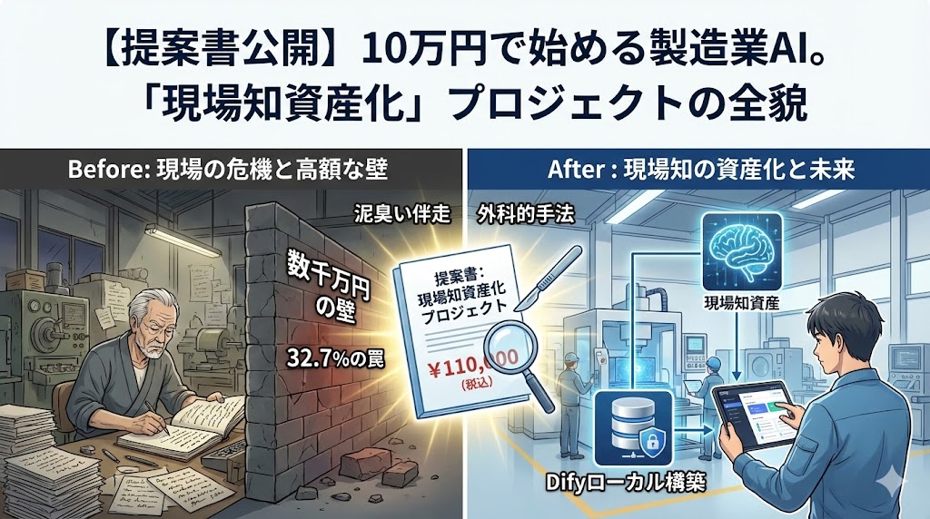 10万円で始める製造業AI。「現場知資産化」プロジェクトの全貌