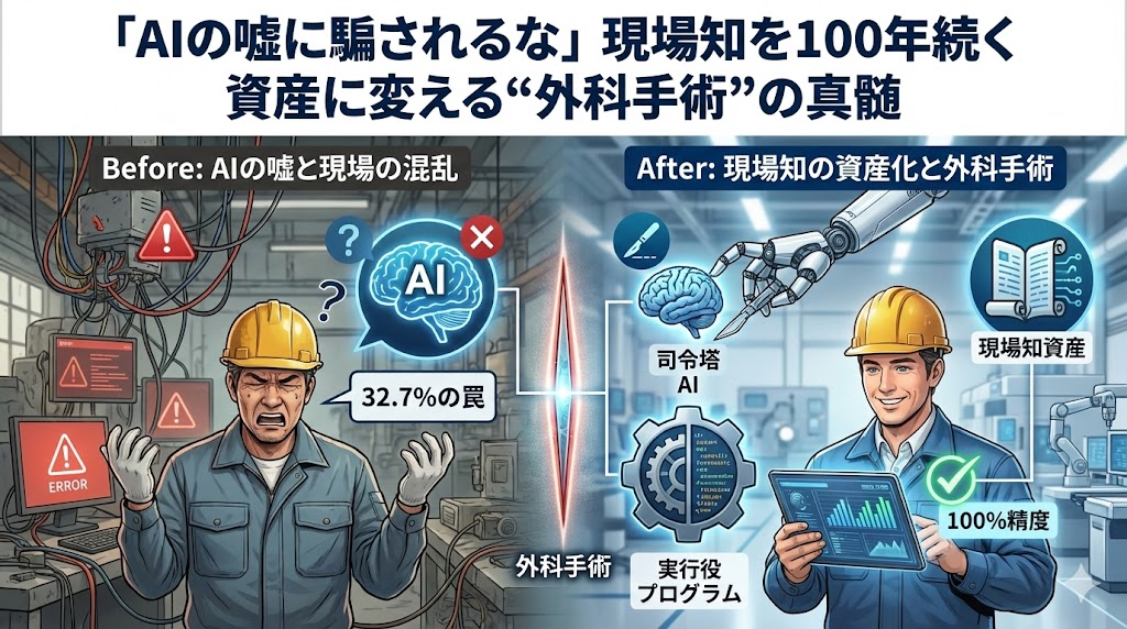現場知を100年続く資産に変える“外科手術”の真髄